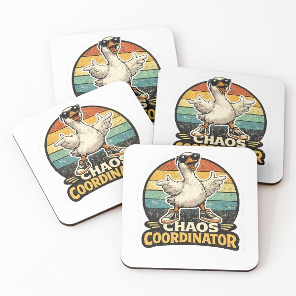 Item preview, Chaos Coordinator Goose Sticker | Funny Retro Goose Meme Sticker designed and sold by HaveAGoodDay365.
