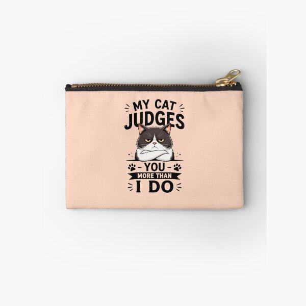 Item preview, Funny Cat Owner Humor T-Shirt – “My Cat Judges You More Than I Do” Grumpy Cat Meme Design for Cat Lovers Gift designed and sold by Mahe Jabeen.