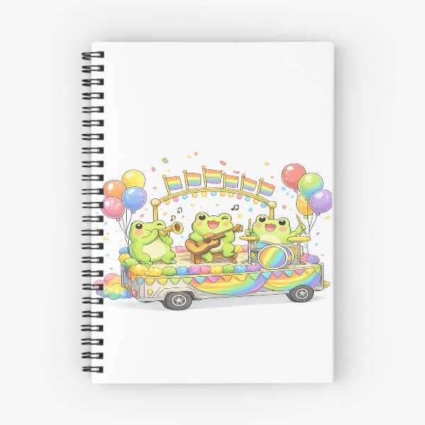 Item preview, Cute Frog Pride Parade Sticker | Kawaii LGBTQ Rainbow Festival Frog Gift designed and sold by ArtByTripti.