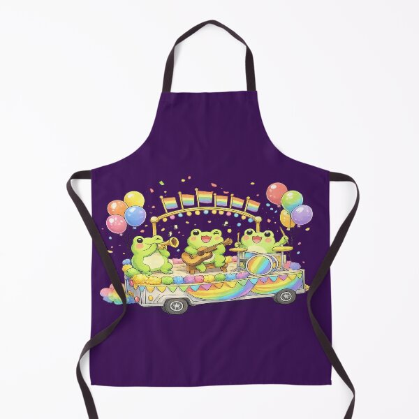 Item preview, Cute Frog Pride Parade Sticker | Kawaii LGBTQ Rainbow Festival Frog Gift designed and sold by ArtByTripti.