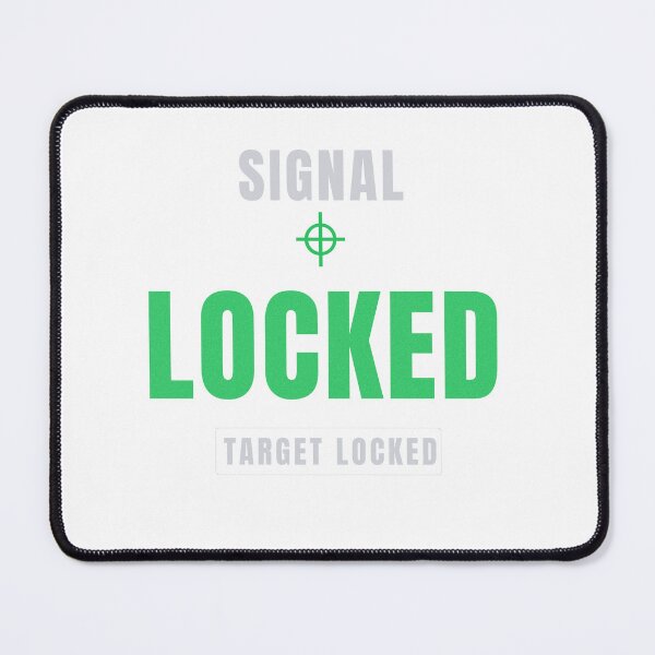 Item preview, Signal Locked | Premium Tech Typography Design designed and sold by HeartAndArtShop.