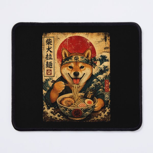 Item preview, Shiba Inu Ramen Lover Vintage Japanese Style Dog designed and sold by ferminhays.
