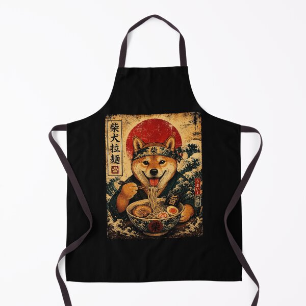 Item preview, Shiba Inu Ramen Lover Vintage Japanese Style Dog designed and sold by ferminhays.
