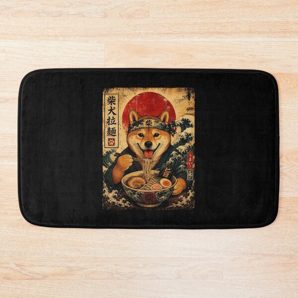 Item preview, Shiba Inu Ramen Lover Vintage Japanese Style Dog designed and sold by ferminhays.
