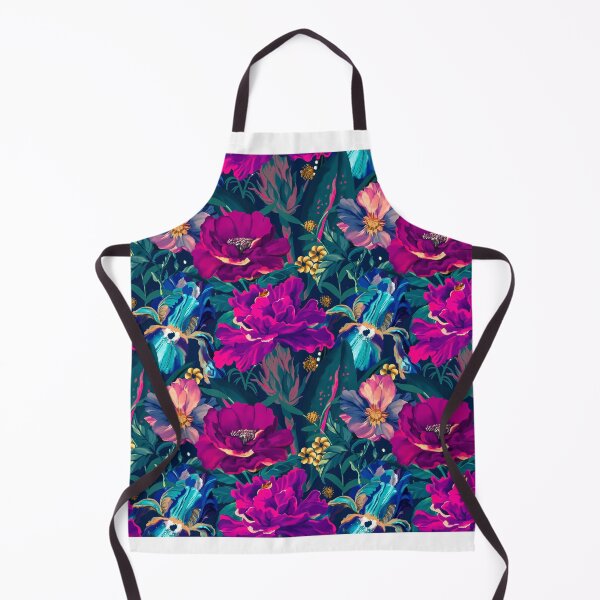 Item preview, Tropical Vibrant Florals and Irises watercolor designed and sold by SILVERAPPLE.