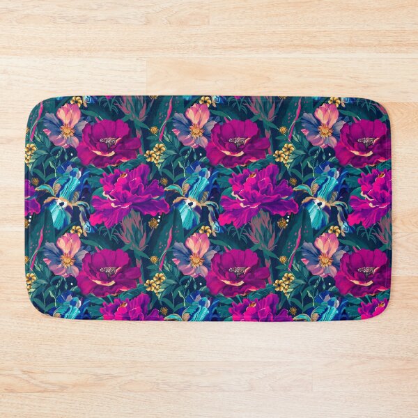 Item preview, Tropical Vibrant Florals and Irises watercolor designed and sold by SILVERAPPLE.