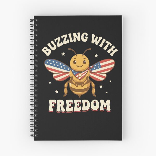 Item preview, Buzzing with Freedom Patriotic Bee 4th of July designed and sold by DesignbyAACreations .
