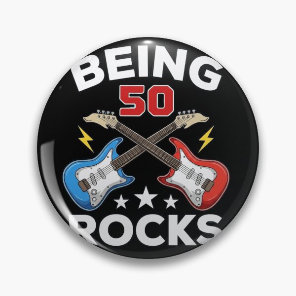 Item preview, Being 50 Rocks - 50th Birthday Rock and Roll Guitarist Gift designed and sold by haitrieuic96.