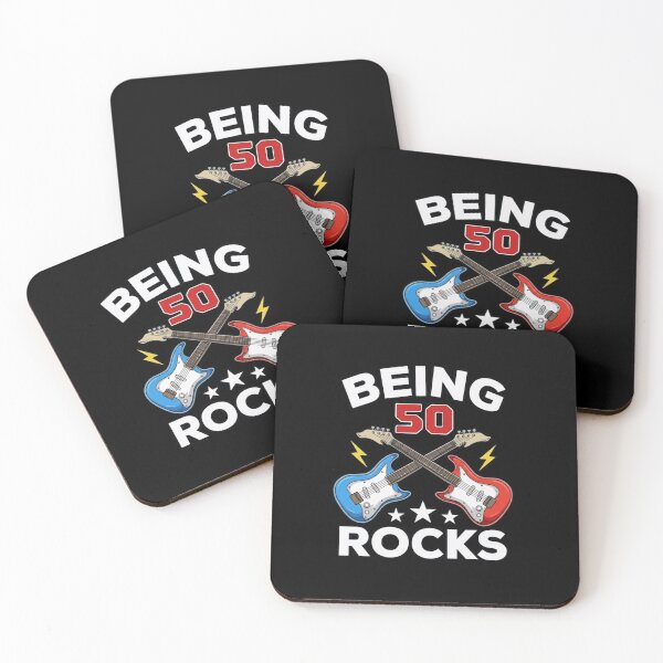 Item preview, Being 50 Rocks - 50th Birthday Rock and Roll Guitarist Gift designed and sold by haitrieuic96.