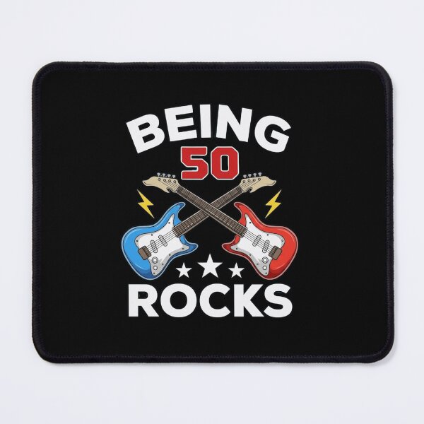 Item preview, Being 50 Rocks - 50th Birthday Rock and Roll Guitarist Gift designed and sold by haitrieuic96.