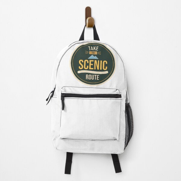 Item preview, Take The Scenic Route Vintage Travel Badge designed and sold by ArtsyExplorer.