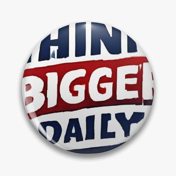 Item preview, Think Bigger Daily Motivational Bold Typography designed and sold by YogiCodeLab.