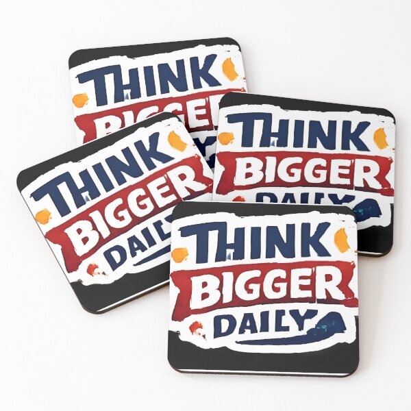 Item preview, Think Bigger Daily Motivational Bold Typography designed and sold by YogiCodeLab.