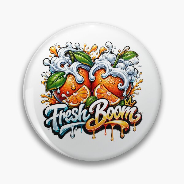 Item preview, Fresh Boom Orange Splash Graffiti Art designed and sold by M.Store.