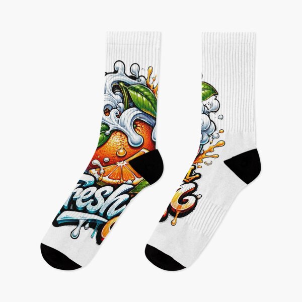 Item preview, Fresh Boom Orange Splash Graffiti Art designed and sold by M.Store.