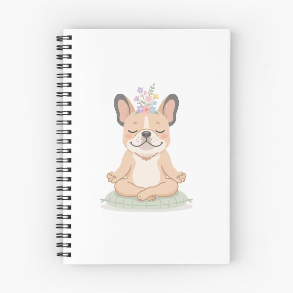 Item preview, Meditating French Bulldog Cute Zen Frenchie with Flowers designed and sold by Paws And Pause.