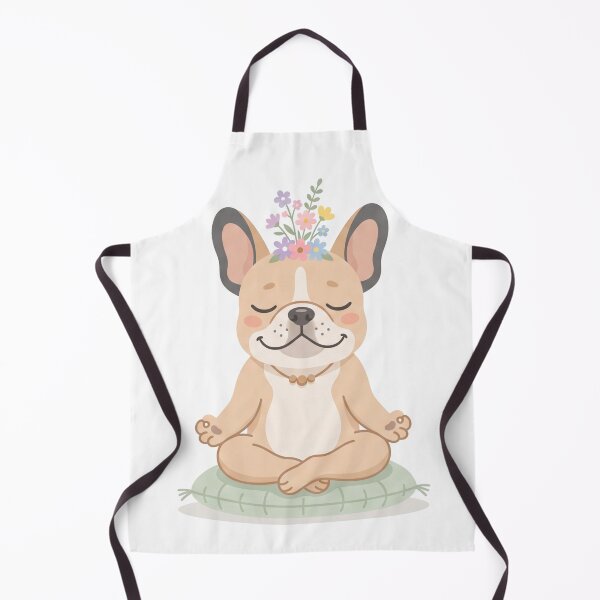 Item preview, Meditating French Bulldog Cute Zen Frenchie with Flowers designed and sold by Paws And Pause.
