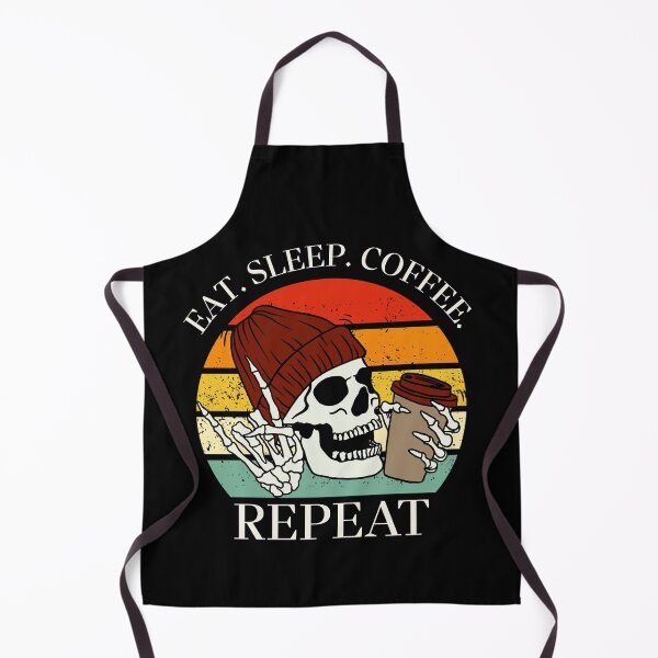Item preview, Eat. Sleep. Coffee. Repeat Skeleton Design designed and sold by OldSkullDesigns.