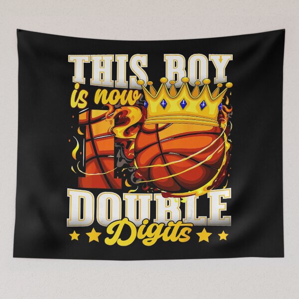 Item preview, This Boy Is Now Double Digits Basketball Tenth Birthday Celebration designed and sold by allistermariam.