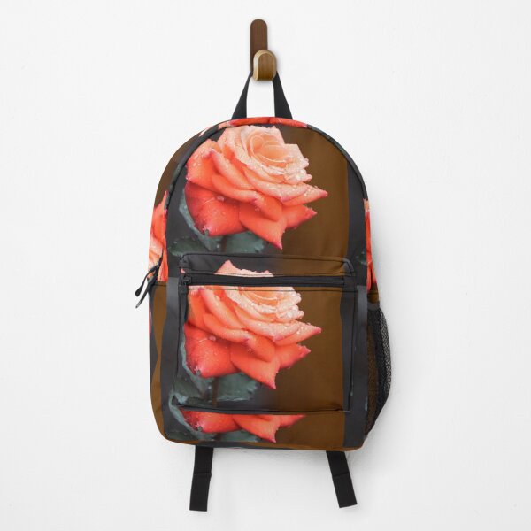 Item preview, Vibrant Coral Orange Rose Macro Photography designed and sold by YogiCodeLab.