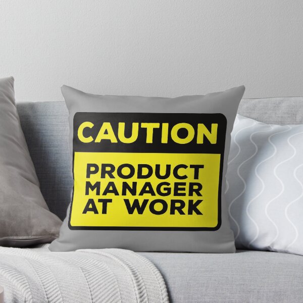 Artikelvorschau, Gelbes Verkehrsschild – Produktmanager bei der Arbeit entworfen und verkauft von Rhu Creations.