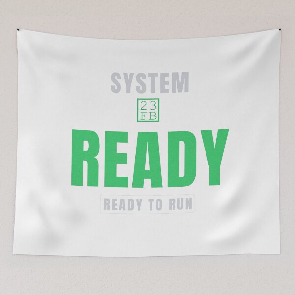 Item preview, System Ready | Premium Tech Typography Design designed and sold by HeartAndArtShop.