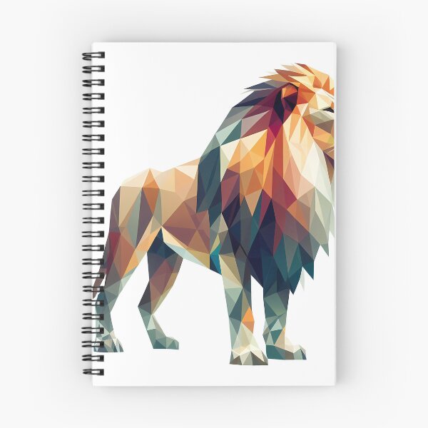 Item preview, Geometric Low Poly Lion Art designed and sold by ekoprasetioart.