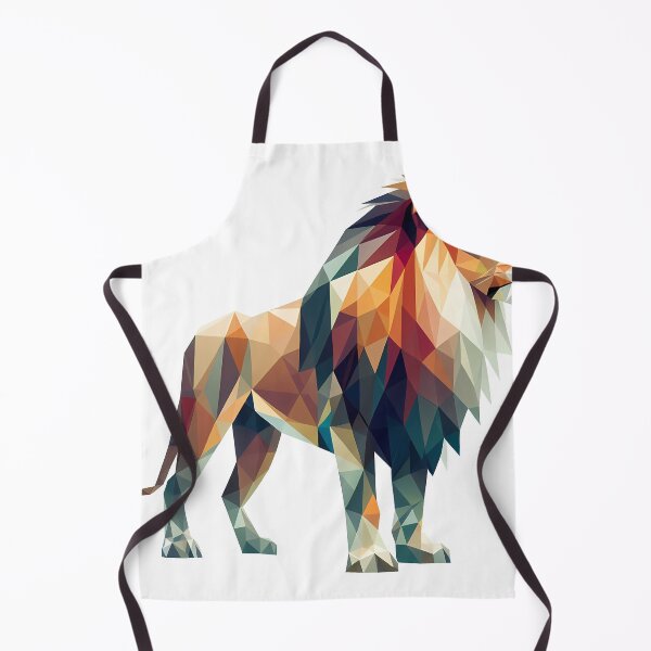 Item preview, Geometric Low Poly Lion Art designed and sold by ekoprasetioart.