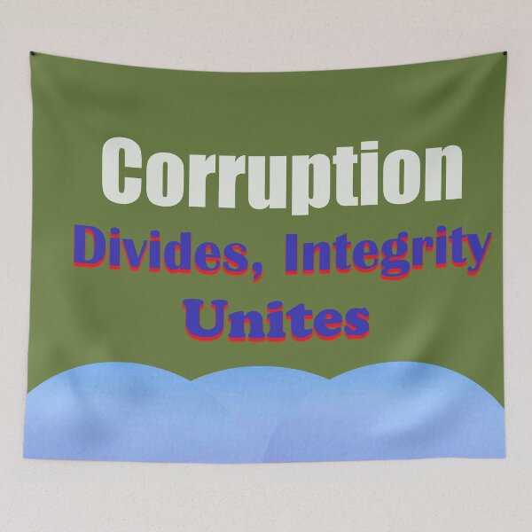 Item preview, Stand Against Corruption – It Divides and Destroys designed and sold by annenambiro.