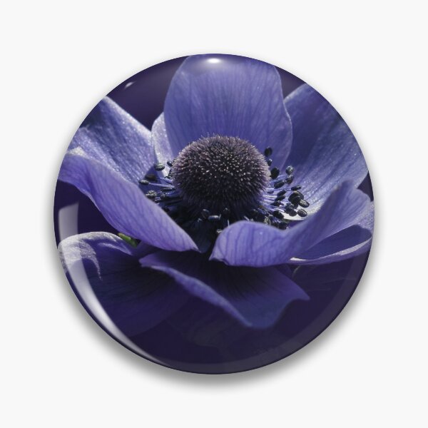 Item preview, Deep Indigo Purple Anemone Blossom Art designed and sold by YogiCodeLab.