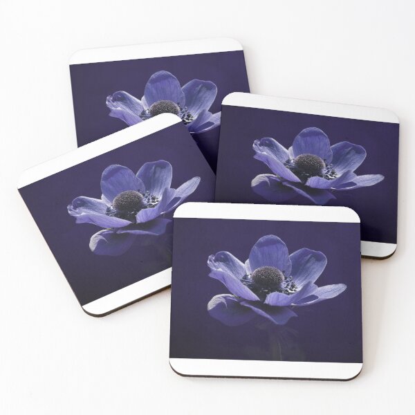 Item preview, Deep Indigo Purple Anemone Blossom Art designed and sold by YogiCodeLab.