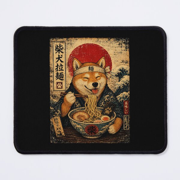 Item preview, Vintage Shiba Inu Ramen Dinner With Retro Japanese Wave designed and sold by ferminhays.
