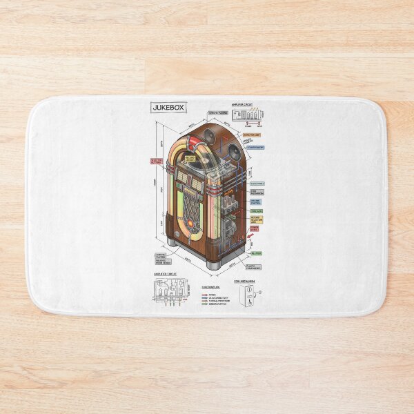 Item preview, Jukebox - Isometric Technical Engineering Drawing designed and sold by Rhu Creations.
