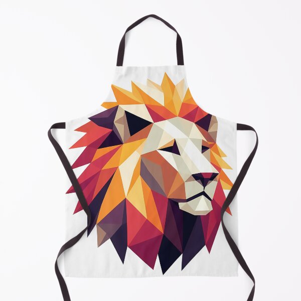 Item preview, Low Poly Lion Head Portrait designed and sold by ekoprasetioart.
