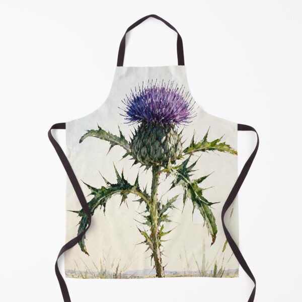 Item preview, Scottish Thistle Watercolor Illustration - Purple Wildflower Art designed and sold by Darlin8888.