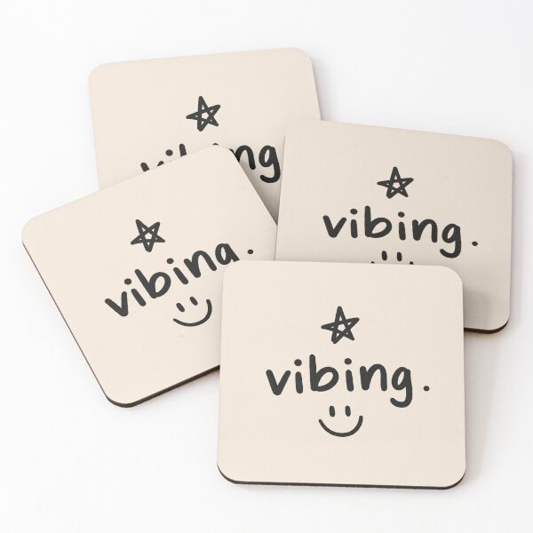 Item preview, Vibing Smiley Aesthetic – Minimalist Cute Typography Design with Star designed and sold by NBT-NOVA.