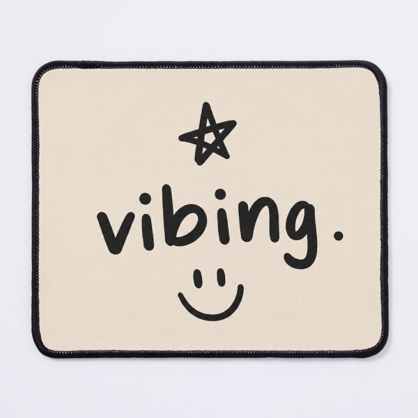 Item preview, Vibing Smiley Aesthetic – Minimalist Cute Typography Design with Star designed and sold by NBT-NOVA.