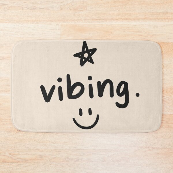 Item preview, Vibing Smiley Aesthetic – Minimalist Cute Typography Design with Star designed and sold by NBT-NOVA.