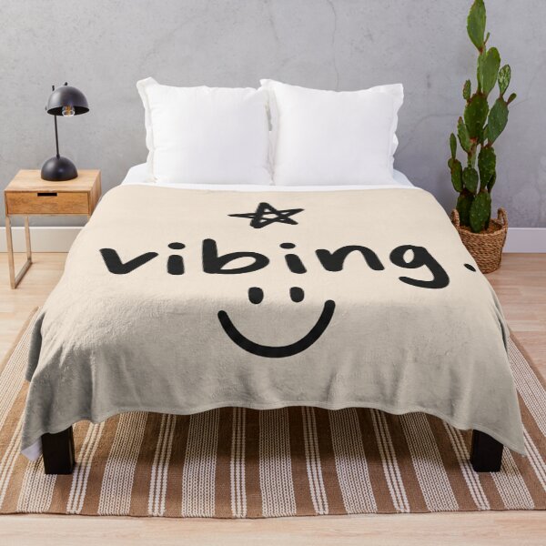 Item preview, Vibing Smiley Aesthetic – Minimalist Cute Typography Design with Star designed and sold by NBT-NOVA.