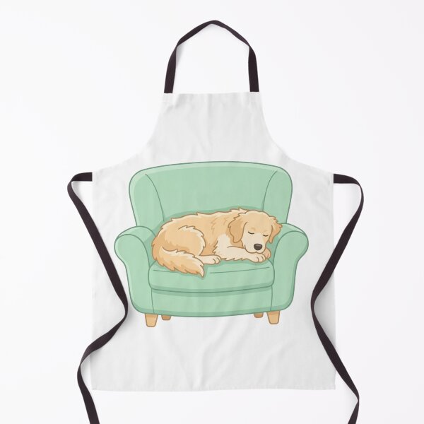 Item preview, Cozy Sleeping Golden Retriever Cute Dog on Green Armchair designed and sold by Paws And Pause.