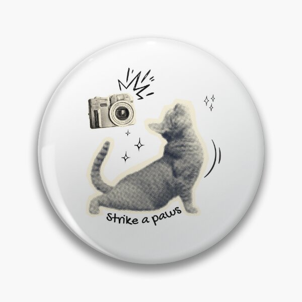 Item preview, Strike A Paws Funny Cat Photography Pun Design designed and sold by shopfindingbeni.