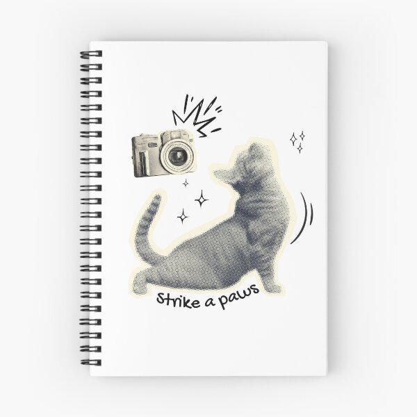 Item preview, Strike A Paws Funny Cat Photography Pun Design designed and sold by shopfindingbeni.