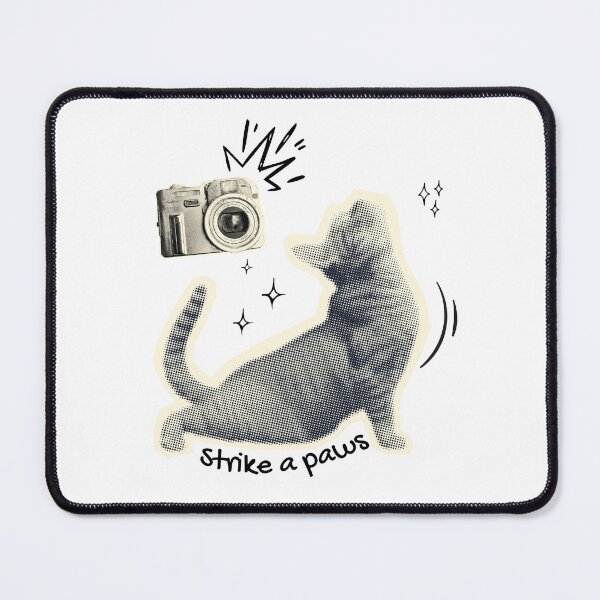 Item preview, Strike A Paws Funny Cat Photography Pun Design designed and sold by shopfindingbeni.