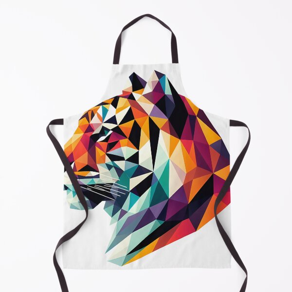 Item preview, Low Poly Tiger Head Side Profile designed and sold by ekoprasetioart.