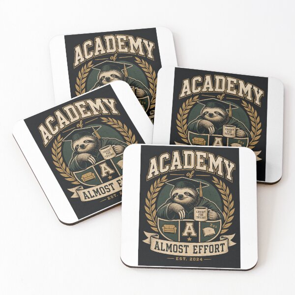 Item preview, Academy of Almost Effort | Retro Humor Graphic designed and sold by Jandedan.