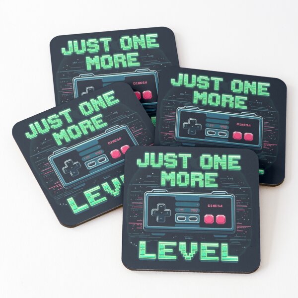 Item preview, JUST ONE MORE LEVEL – Retro Gamer Neon Controller T-shirts  designed and sold by Mahe Jabeen.