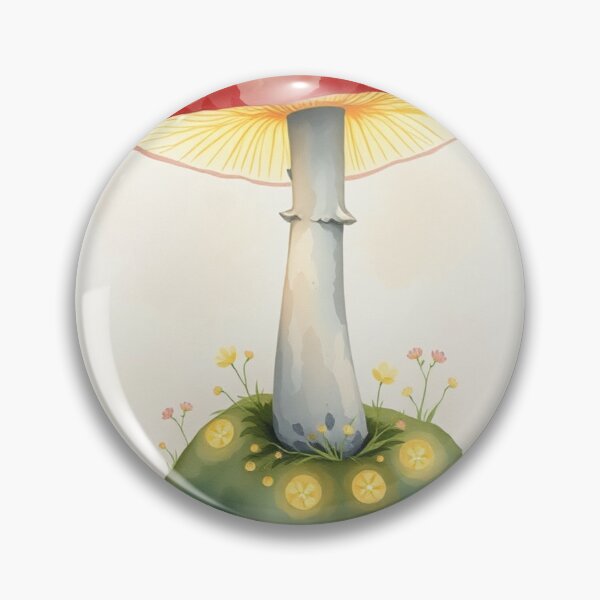 Item preview, Whimsical Watercolor Mushroom Cottagecore Nature Art designed and sold by Vida e Arte.