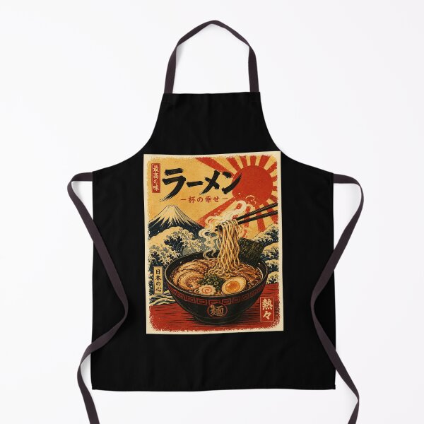 Item preview, Vintage Ramen Bowl Illustration with Traditional Japanese Wave designed and sold by ferminhays.