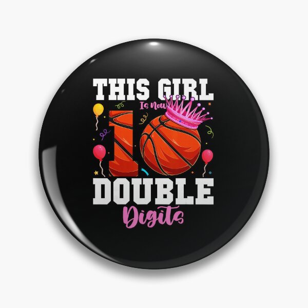 Item preview, Double Digits Basketball Birthday Girl Celebrates Turning Ten designed and sold by allistermariam.