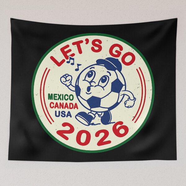 Item preview, Let's Go Mexico Canada Usa 2026 World Cup Soccer Fan designed and sold by BalthQIK.